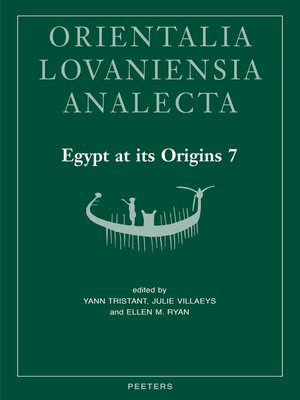 cover image of Egypt at its Origins 7